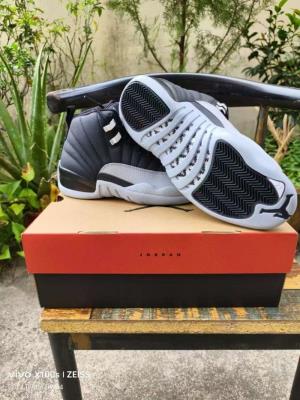 wholesale quality air jordan 12 blackwolf grey